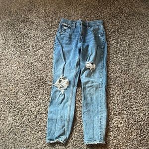 Abercrombie high rise mom jeans